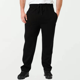 Mens Open Hem Joggers Fleece Trousers