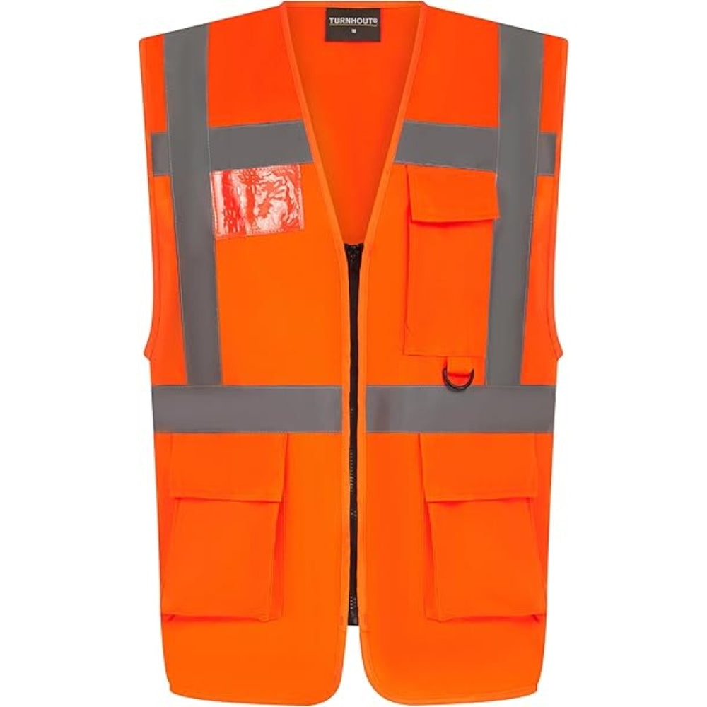 Hi Vis Reflective Safety Vest with Zipper
