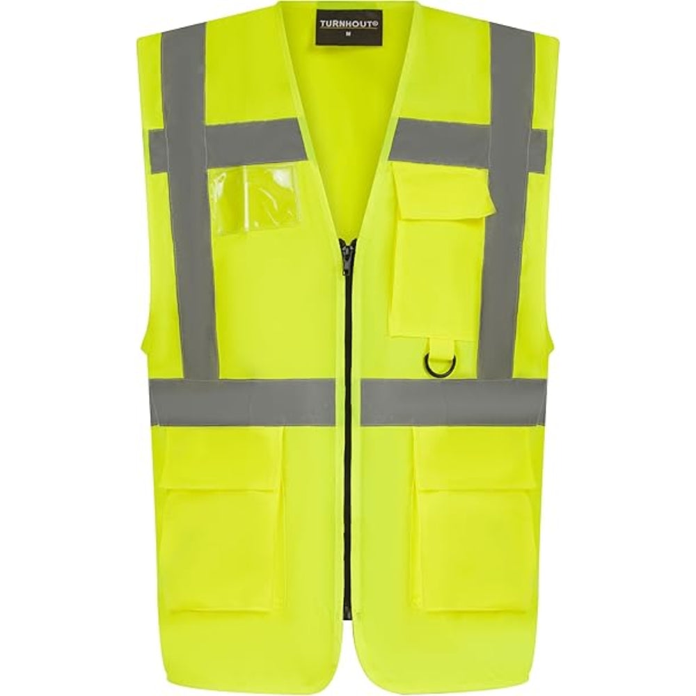 Hi Vis Reflective Safety Vest with Zipper