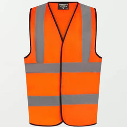 Hi Vis Men's Women Vests Velcro Closure