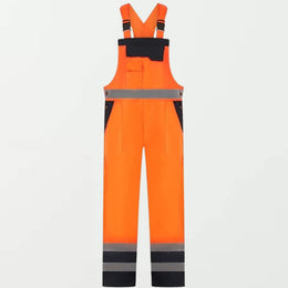 Men's Hi Vis Bib and Brace Waterproof Workwear