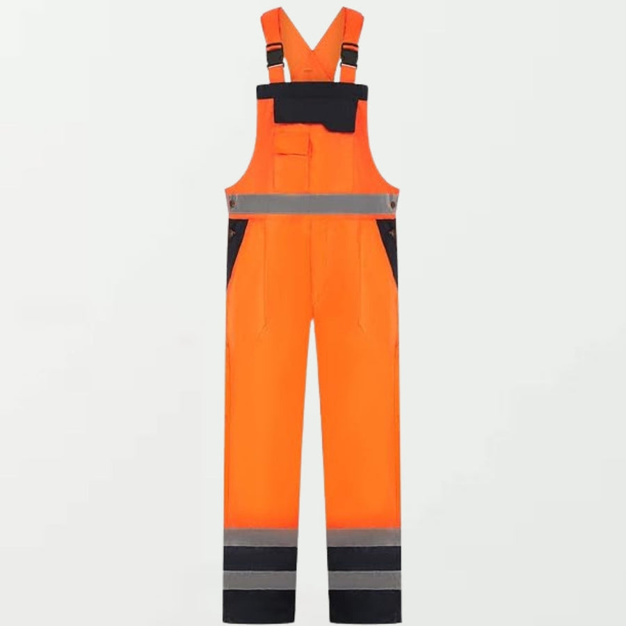 Men's Hi Vis Bib and Brace Waterproof Workwear