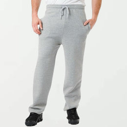 Mens Open Hem Joggers Fleece Trousers