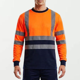 Hi Vis Long Sleeve Mens Tshirts - Men's