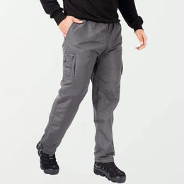 Mens Fleece Lined Thermal Cargo Trousers